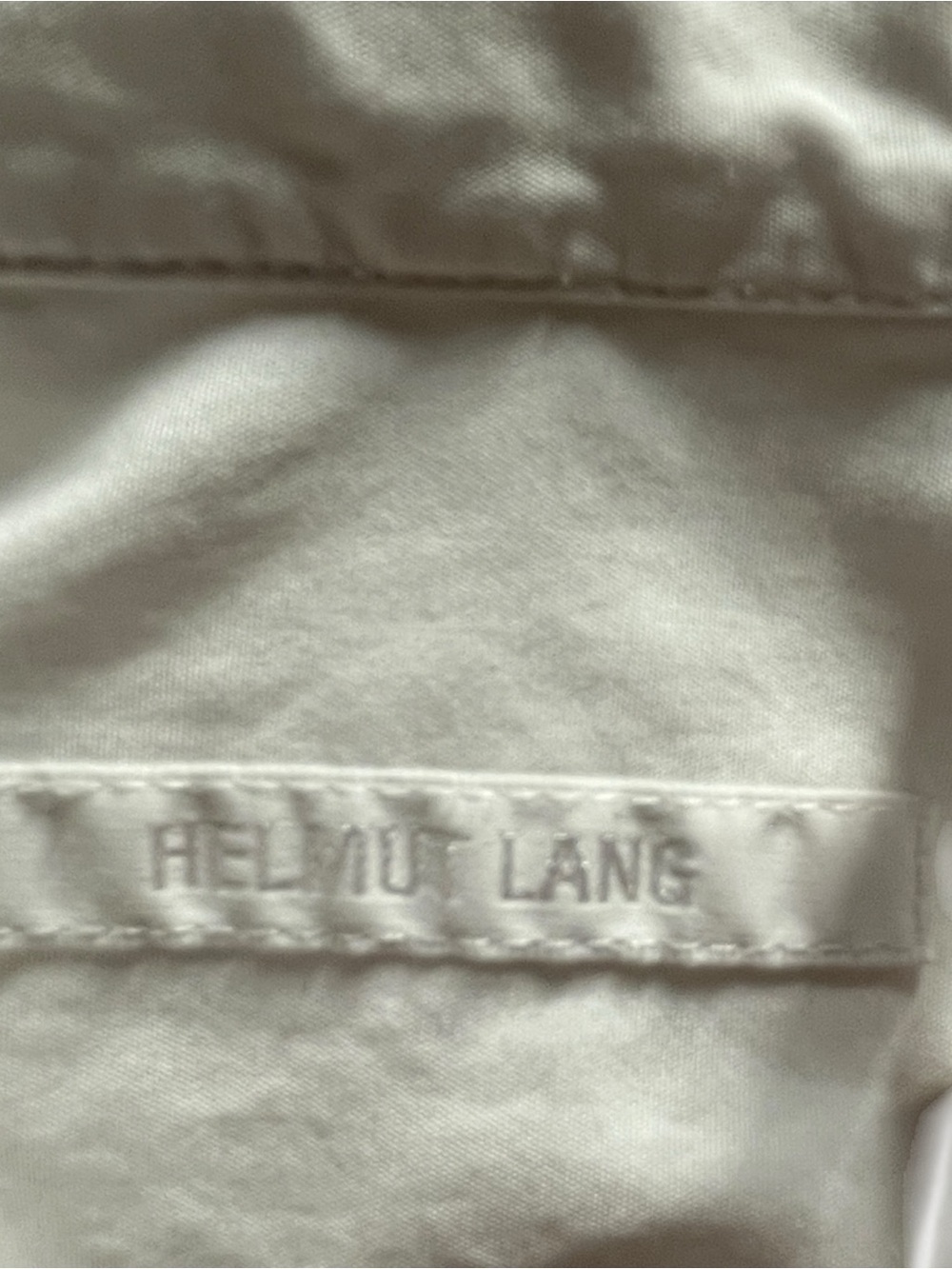 Helmut Lang Extra long sleeves with/ Detachable double collar Cropped shirt